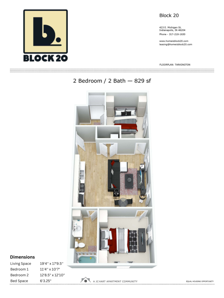 Block 20 Luxury Apartments in Indianapolis