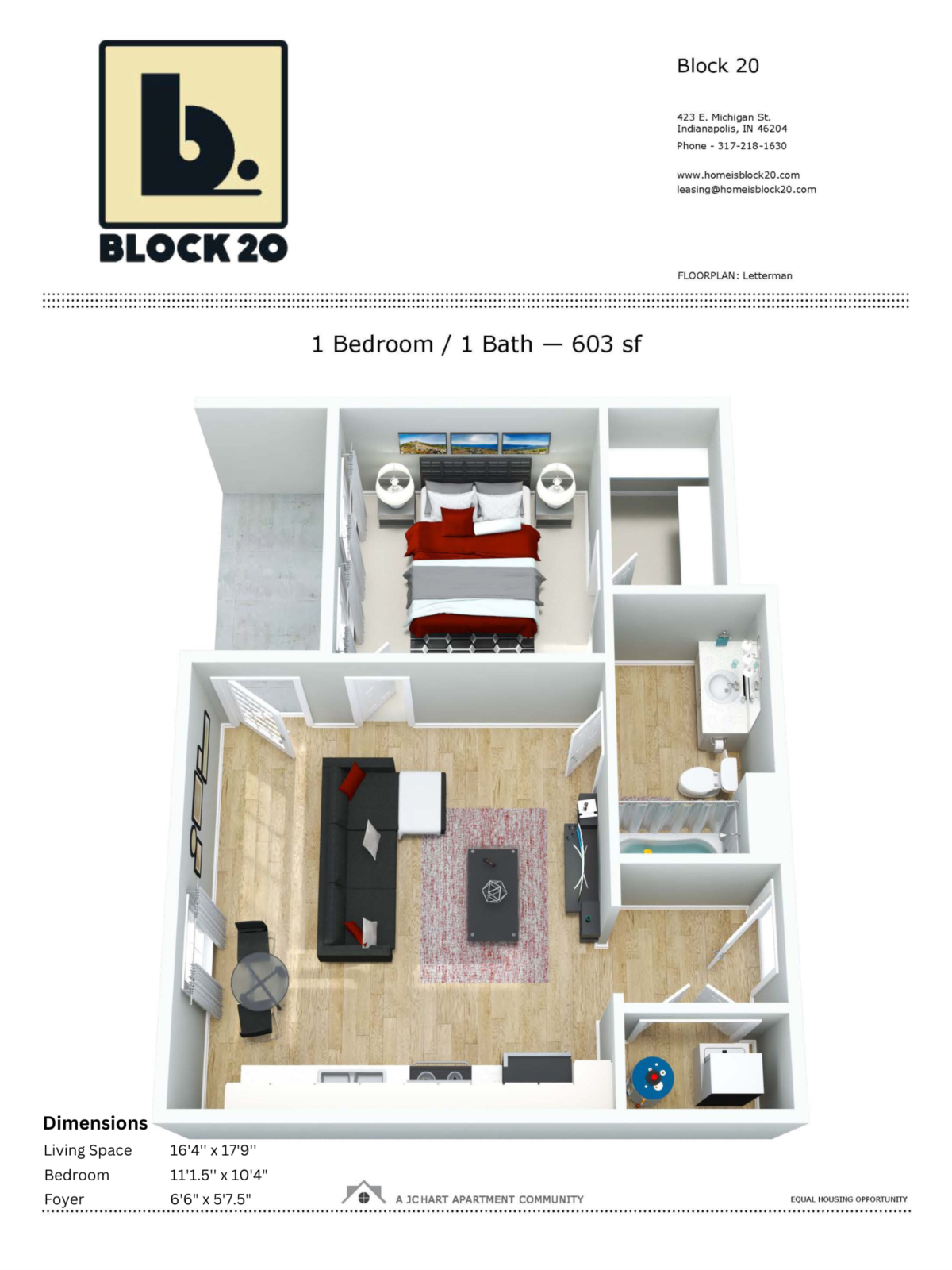 Letterman Floor Plan